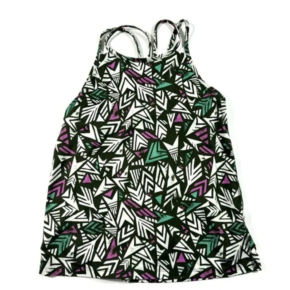 Patagonia Lattice Back Tank Top Geo Print Size Medium